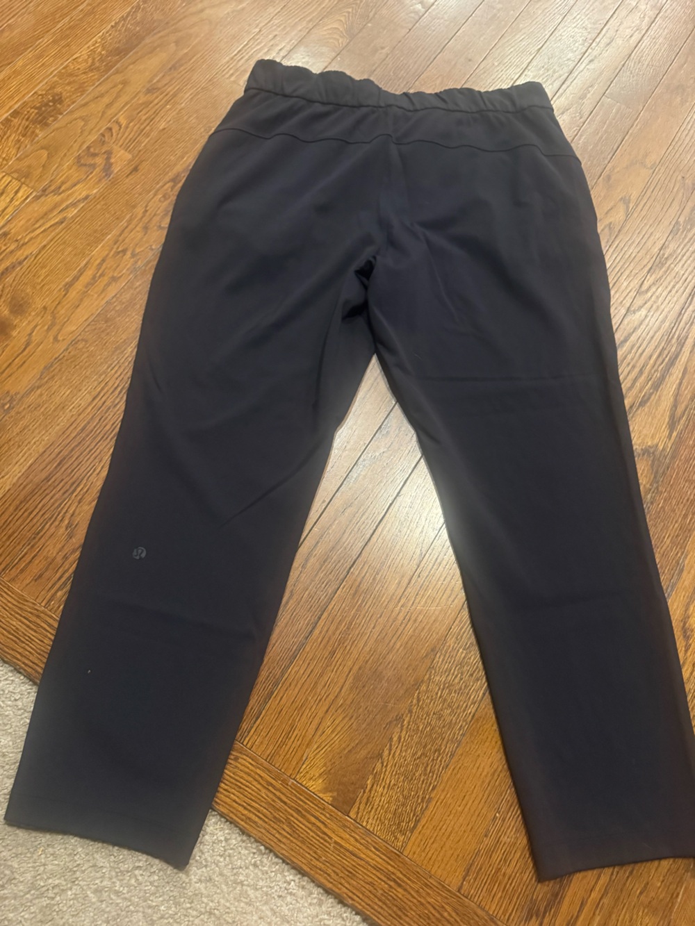 Women’s Lululemon size 10 Black Cropped Joggers - Sleek Everyday Comfort